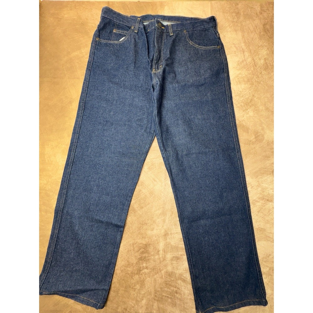 Double Knot by Reed Men Jeans *38x31 Dark Wash Relaxed Straight Workwear